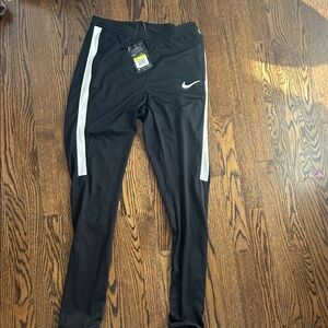 Nike Black Joggers with White Stripes